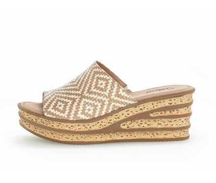 Beige Women's Gabor Sandals | US08GOHRC