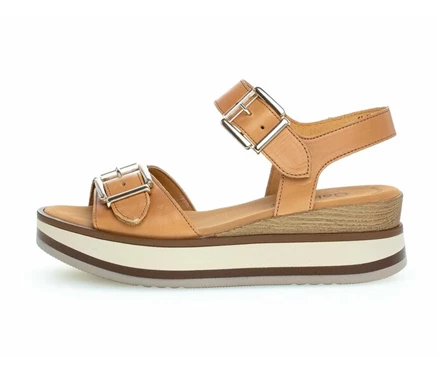 Beige Women's Gabor Sandals | US18ELUIX