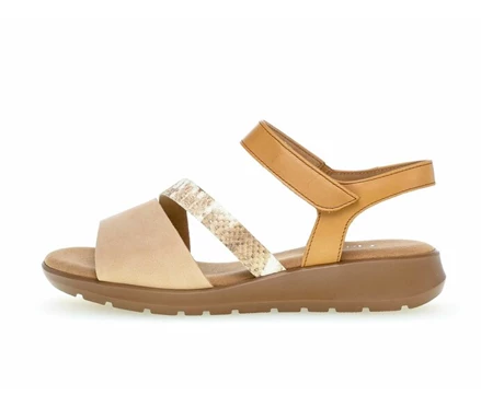 Beige Women's Gabor Sandals | US24SIVUN