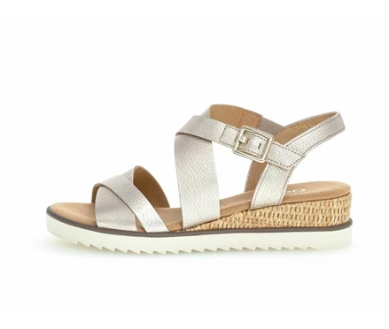 Beige Women's Gabor Sandals | US52AFBQZ