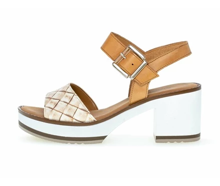 Beige Women's Gabor Sandals | US56ZODJB