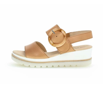 Beige Women's Gabor Sandals | US74WBNLP