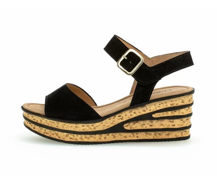 Black Women's Gabor Sandals | US14KAPBV