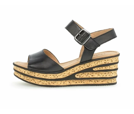 Black Women's Gabor Sandals | US67NYWRP