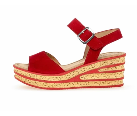 Red Women's Gabor Sandals | US18KPEXD