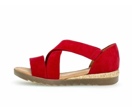 Red Women's Gabor Sandals | US83QIROP