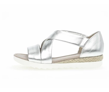 Silver Women's Gabor Sandals | US95HDPVQ