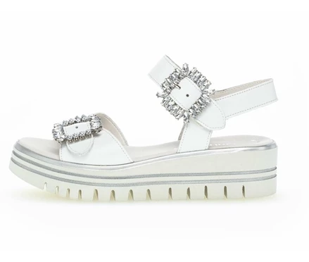 White Women's Gabor Sandals | US51HEUJO