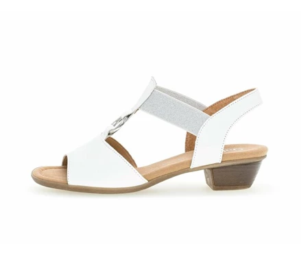 White Women's Gabor Sandals | US63XRBYF