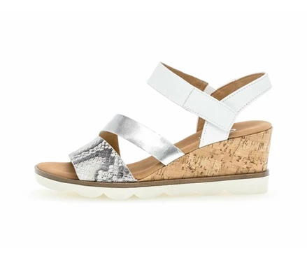 White Women's Gabor Sandals | US68GHZEA