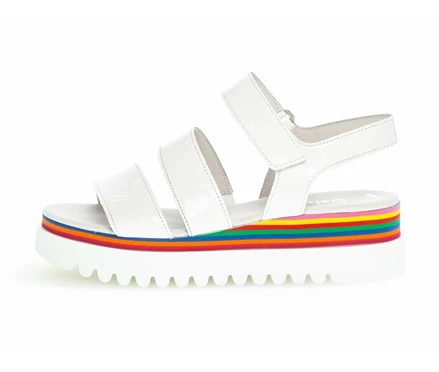 White Women's Gabor Sandals | US83BOQUE