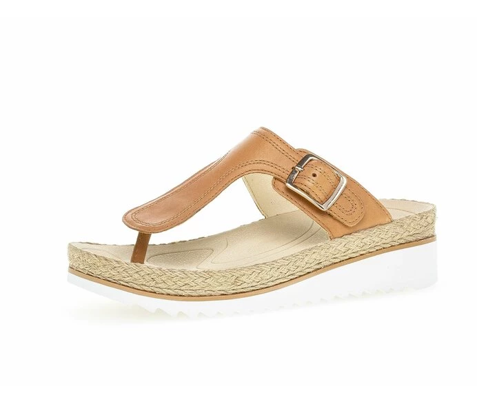 Beige Women's Gabor Sandals | US01ULSFJ