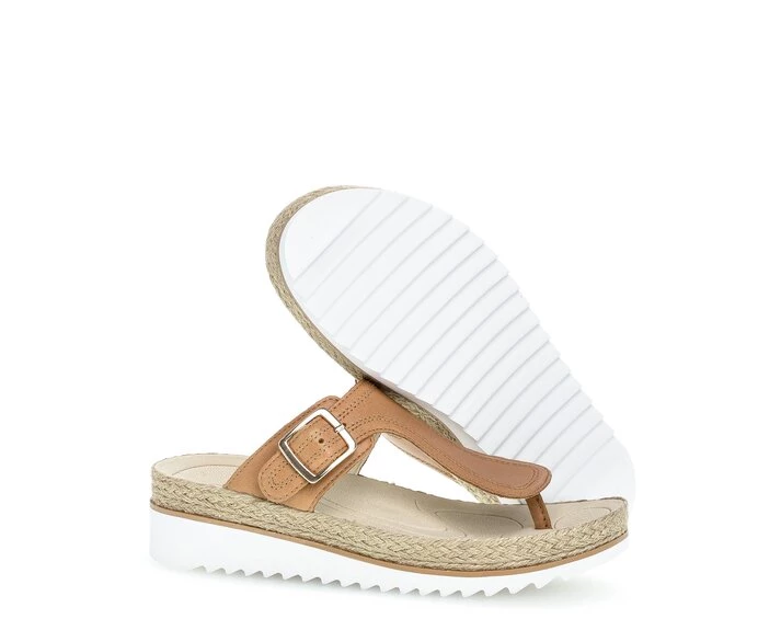 Beige Women's Gabor Sandals | US01ULSFJ