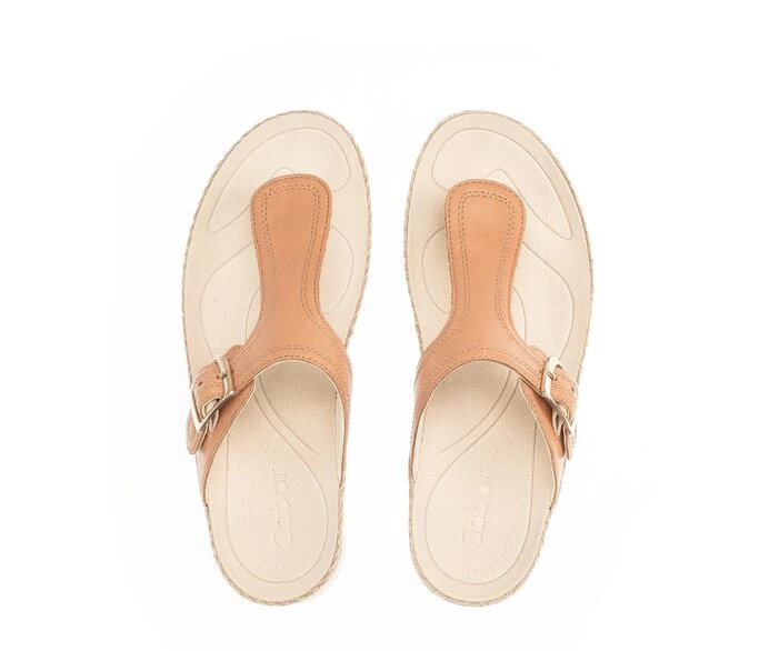 Beige Women's Gabor Sandals | US01ULSFJ