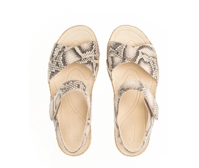 Beige Women's Gabor Sandals | US09OPVWE