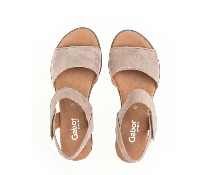 Beige Women's Gabor Sandals | US15OLVPA