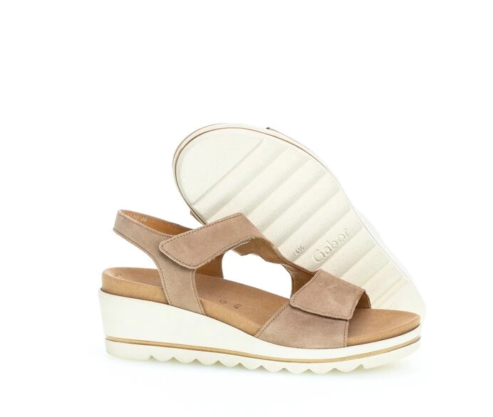 Beige Women's Gabor Sandals | US16LBZOI