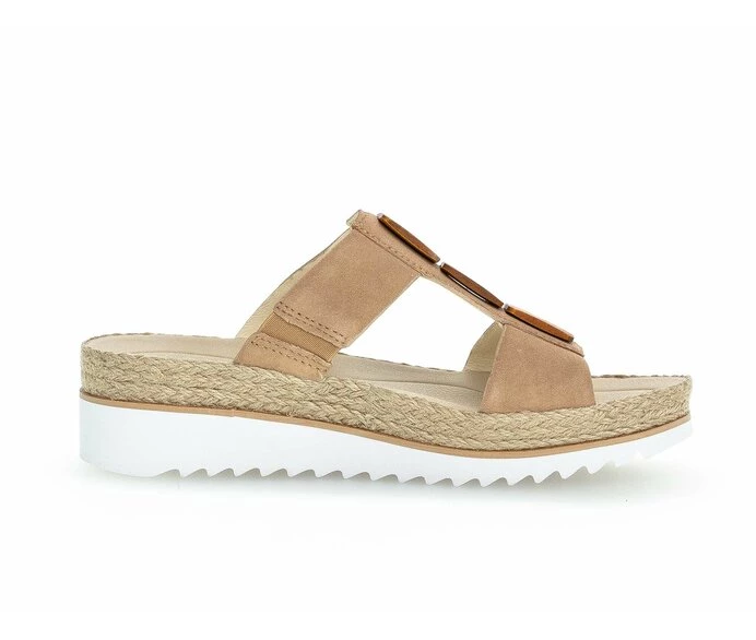 Beige Women's Gabor Sandals | US51ANPIY