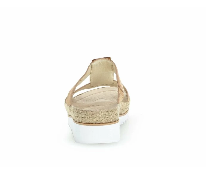 Beige Women's Gabor Sandals | US51ANPIY