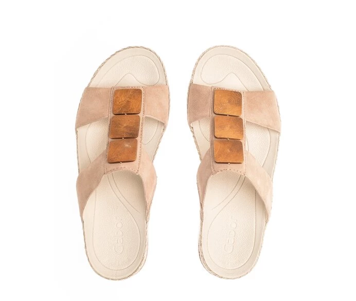 Beige Women's Gabor Sandals | US51ANPIY