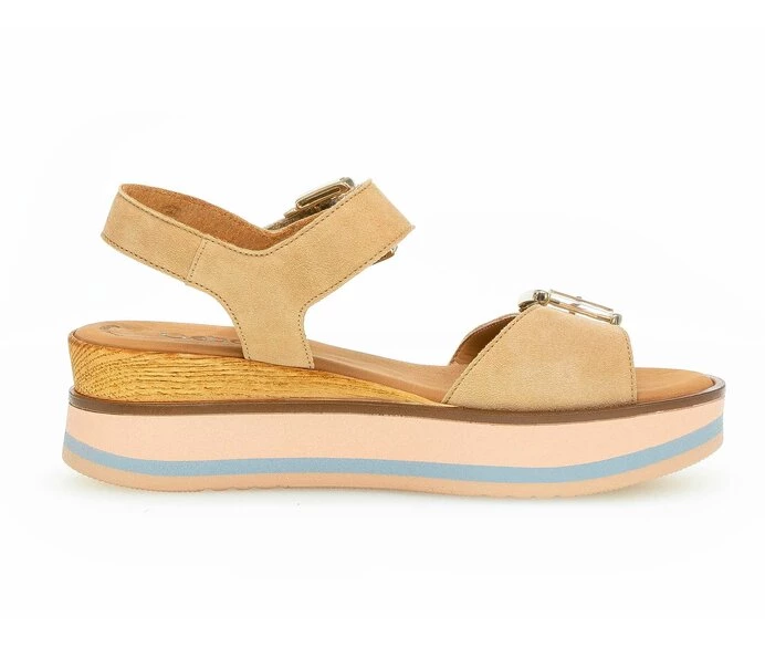 Beige Women's Gabor Sandals | US56SNUZV