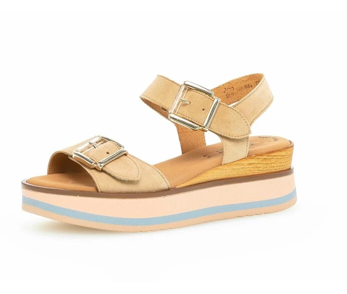 Beige Women's Gabor Sandals | US56SNUZV