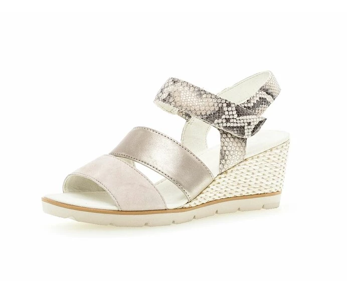 Beige Women's Gabor Sandals | US82LQMTH