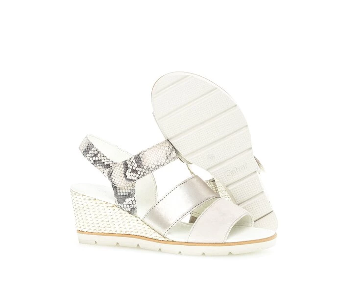 Beige Women's Gabor Sandals | US82LQMTH