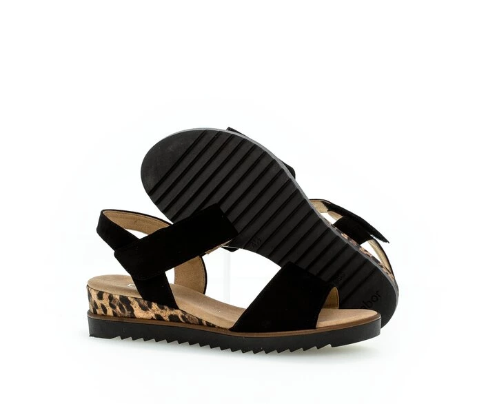 Black Women's Gabor Sandals | US04TDRWZ