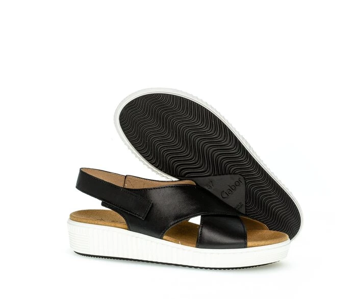 Black Women's Gabor Sandals | US26OYJGK