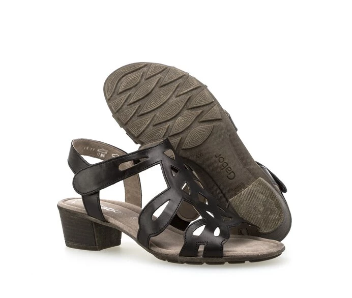 Black Women's Gabor Sandals | US39UBPEJ