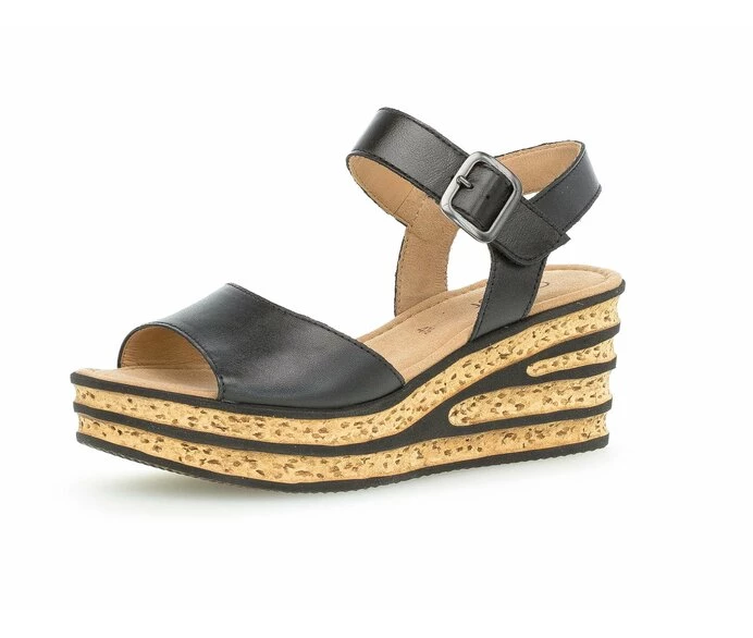 Black Women's Gabor Sandals | US67NYWRP