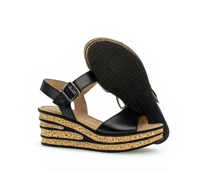 Black Women's Gabor Sandals | US67NYWRP