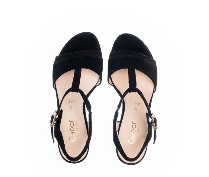 Black Women's Gabor Sandals | US90ZKADT