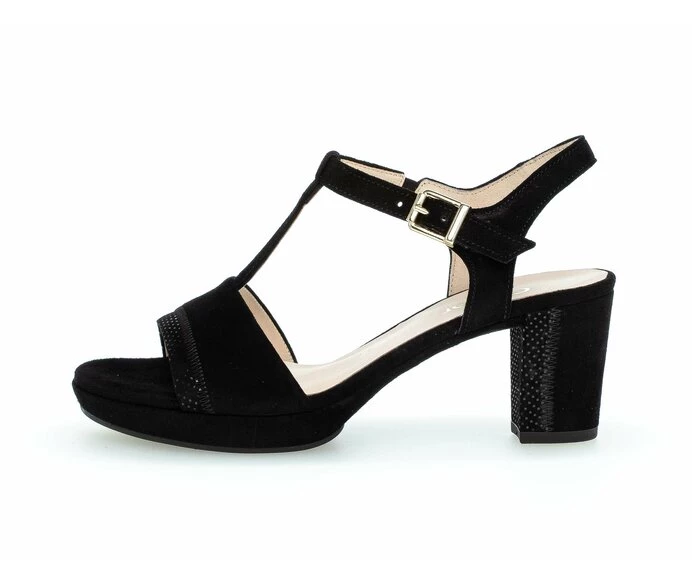 Black Women\'s Gabor Sandals | US90ZKADT