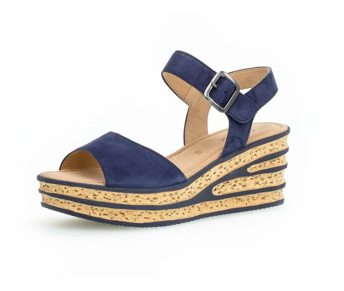 Blue Women's Gabor Sandals | US36HWOVI