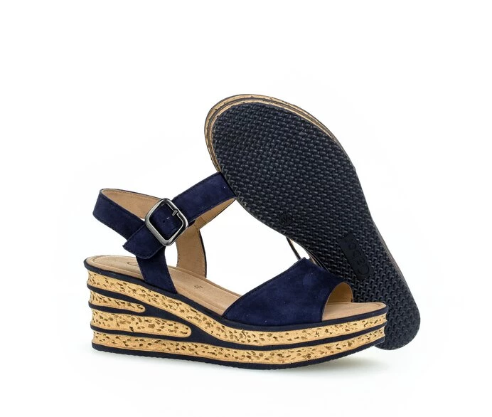 Blue Women's Gabor Sandals | US36HWOVI