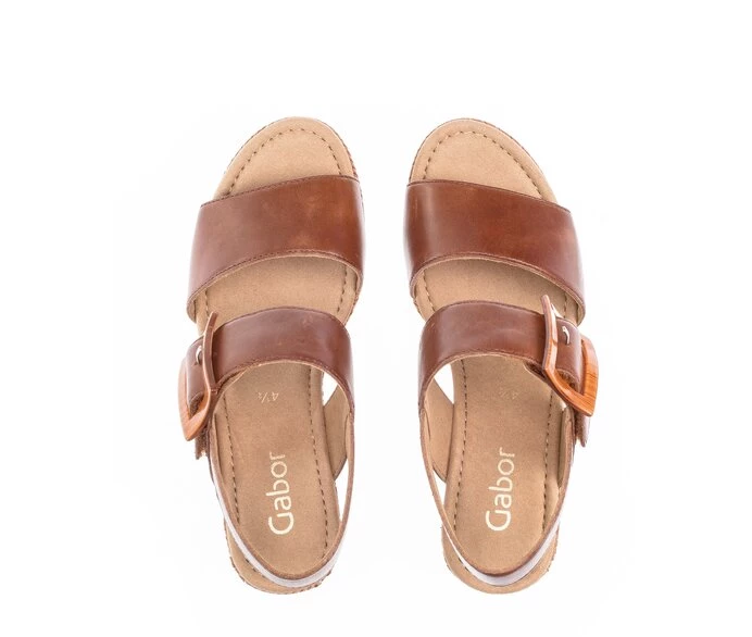 Brown Women's Gabor Sandals | US58OFKTZ