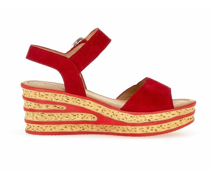 Red Women's Gabor Sandals | US18KPEXD