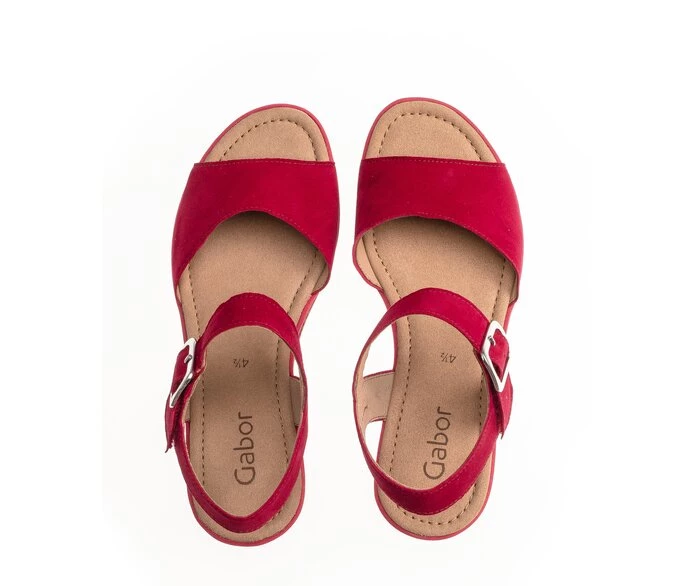 Red Women's Gabor Sandals | US18KPEXD