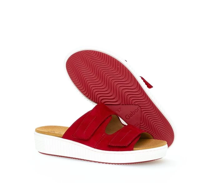 Red Women's Gabor Sandals | US49ISWNQ