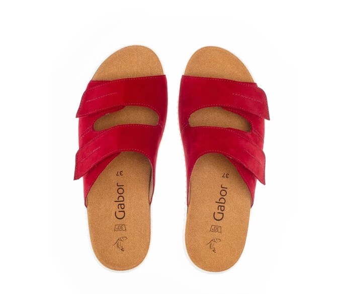 Red Women's Gabor Sandals | US49ISWNQ