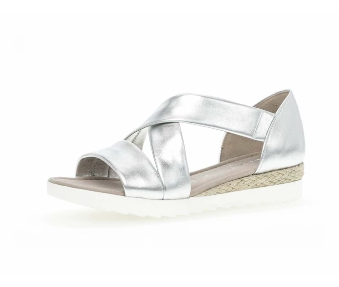 Silver Women's Gabor Sandals | US95HDPVQ