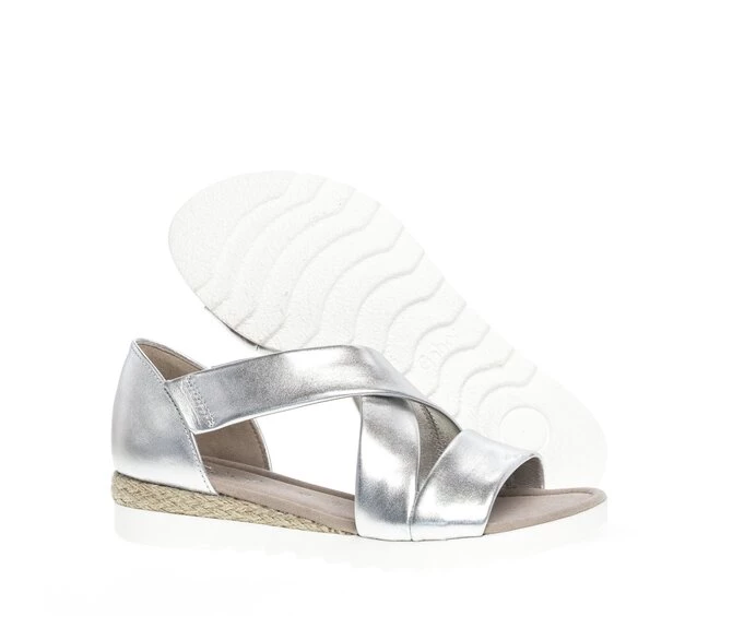 Silver Women's Gabor Sandals | US95HDPVQ