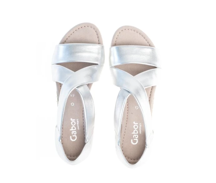 Silver Women's Gabor Sandals | US95HDPVQ