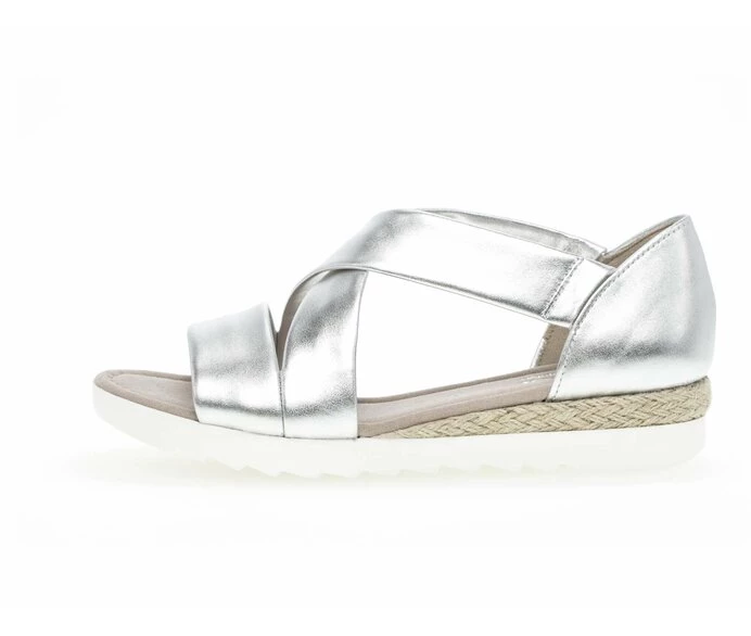 Silver Women\'s Gabor Sandals | US95HDPVQ