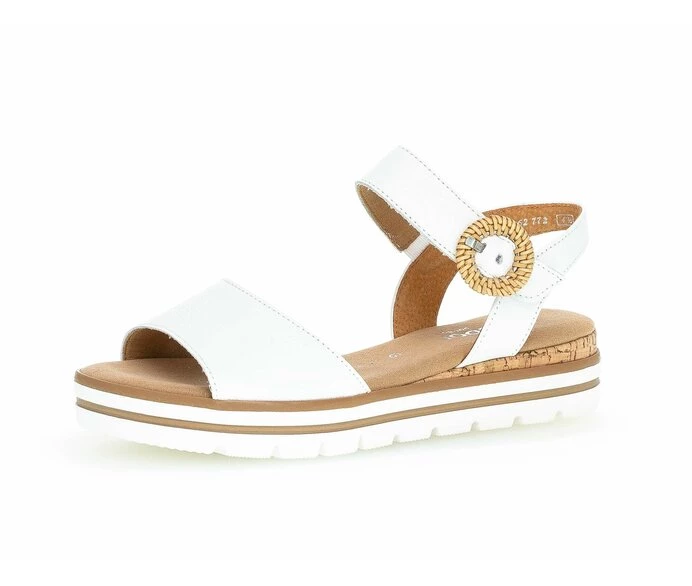 White Women's Gabor Sandals | US09KPVRN