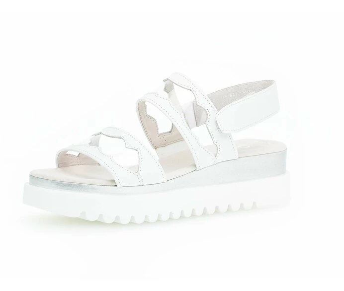 White Women's Gabor Sandals | US15UYVOA