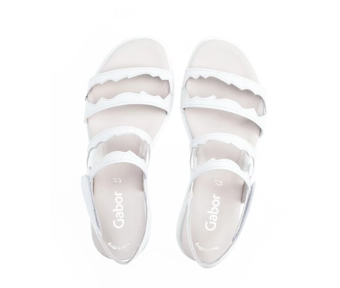 White Women's Gabor Sandals | US15UYVOA