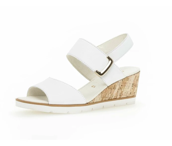 White Women's Gabor Sandals | US28GHXNJ